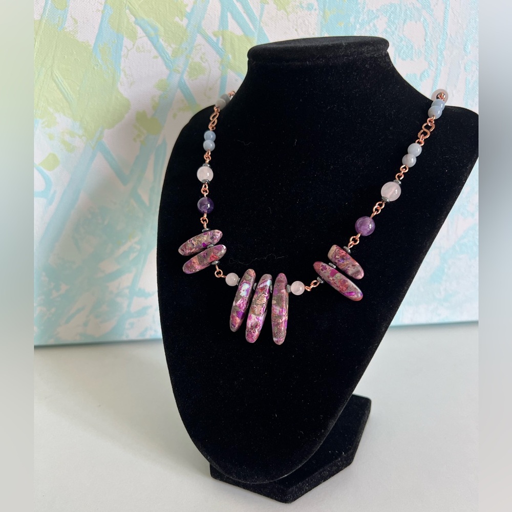 “Maggie” Gemstone Necklace by JILpeaces